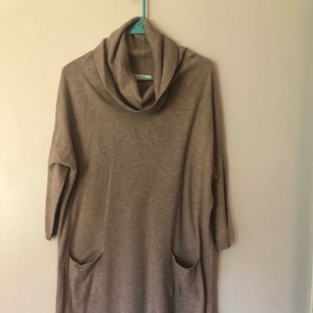 Veveret Sweater Dress Midi With Pockets Small